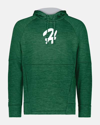 Holloway All-Pro Performance Fleece Hoodie "Herrenberg Wanderers", H, heather dunkelgrün-DIAMOND PRIDE