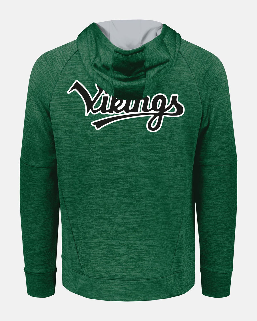 Holloway All-Pro Performance Fleece Hoodie "Kufstein Vikings", Crest & Script, heather dunkelgrün-DIAMOND PRIDE