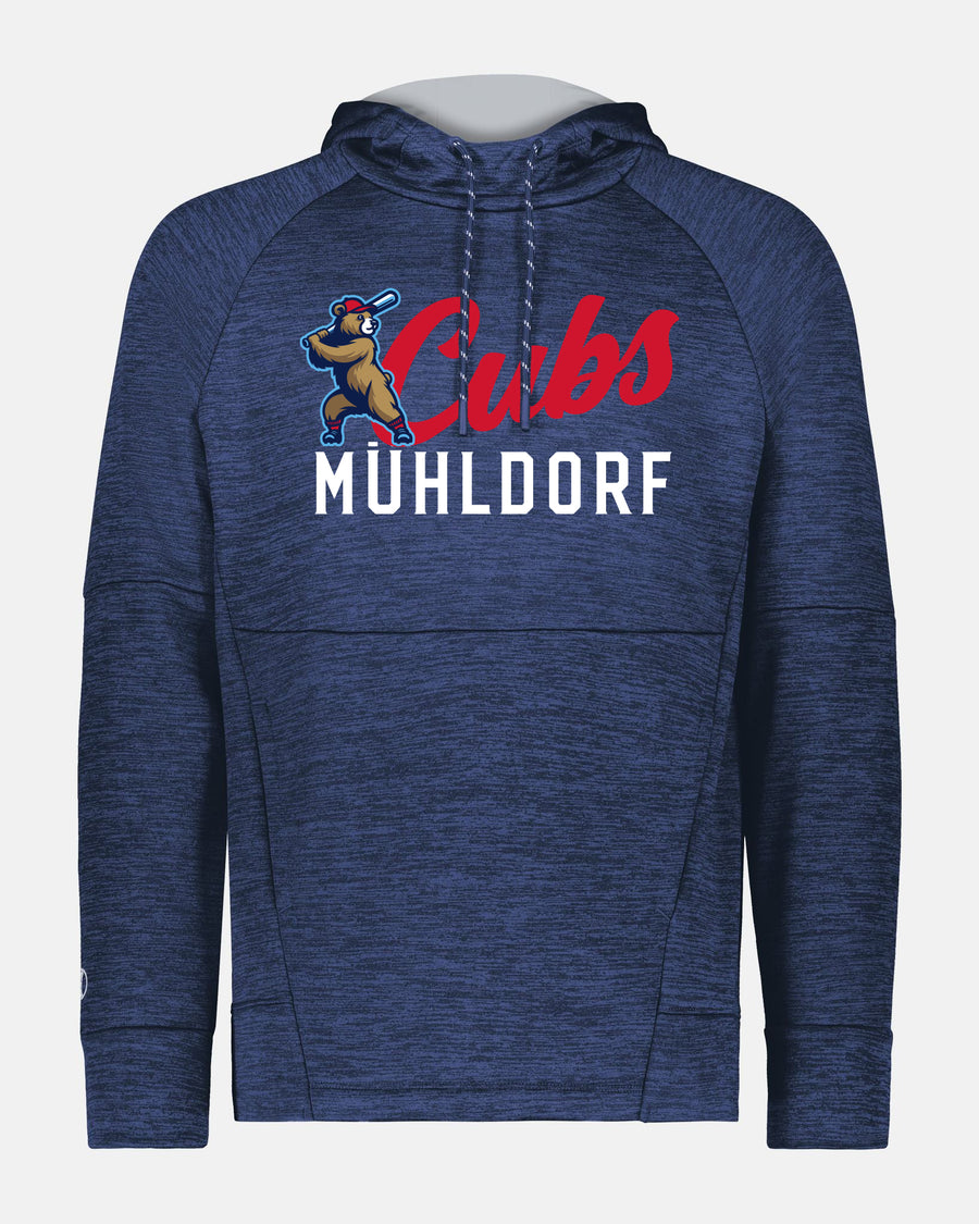 Holloway All-Pro Performance Fleece Hoodie "Mühldorf Cubs", Primary Logo, heather navy blau-DIAMOND PRIDE