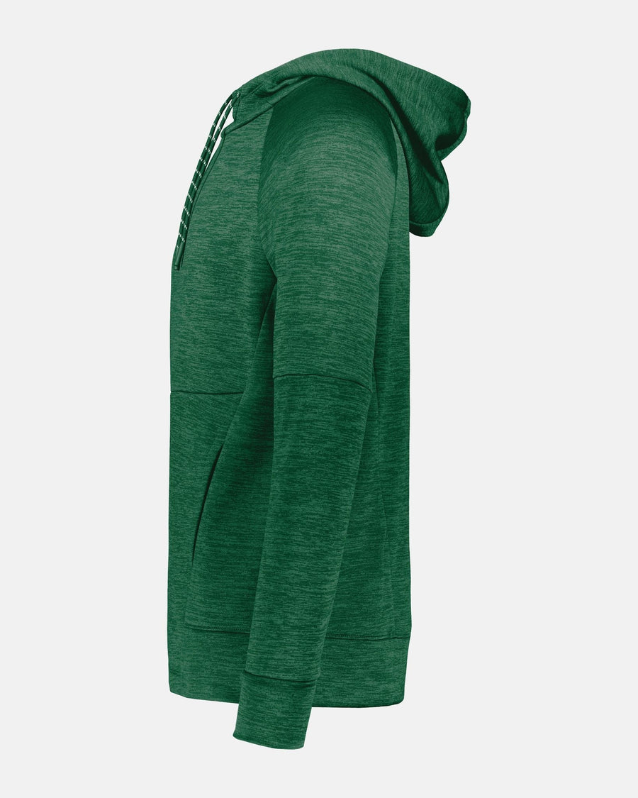 Holloway All-Pro Performance Fleece Hoodie "Grünwald Jesters", Script & Crest, heather dunkelgrün-DIAMOND PRIDE