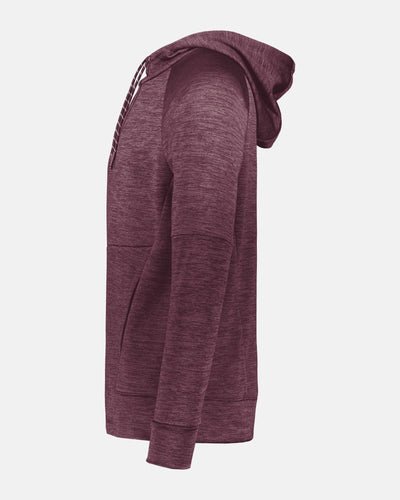 Holloway All-Pro Performance Fleece Hoodie, heather maroon-rot-DIAMOND PRIDE