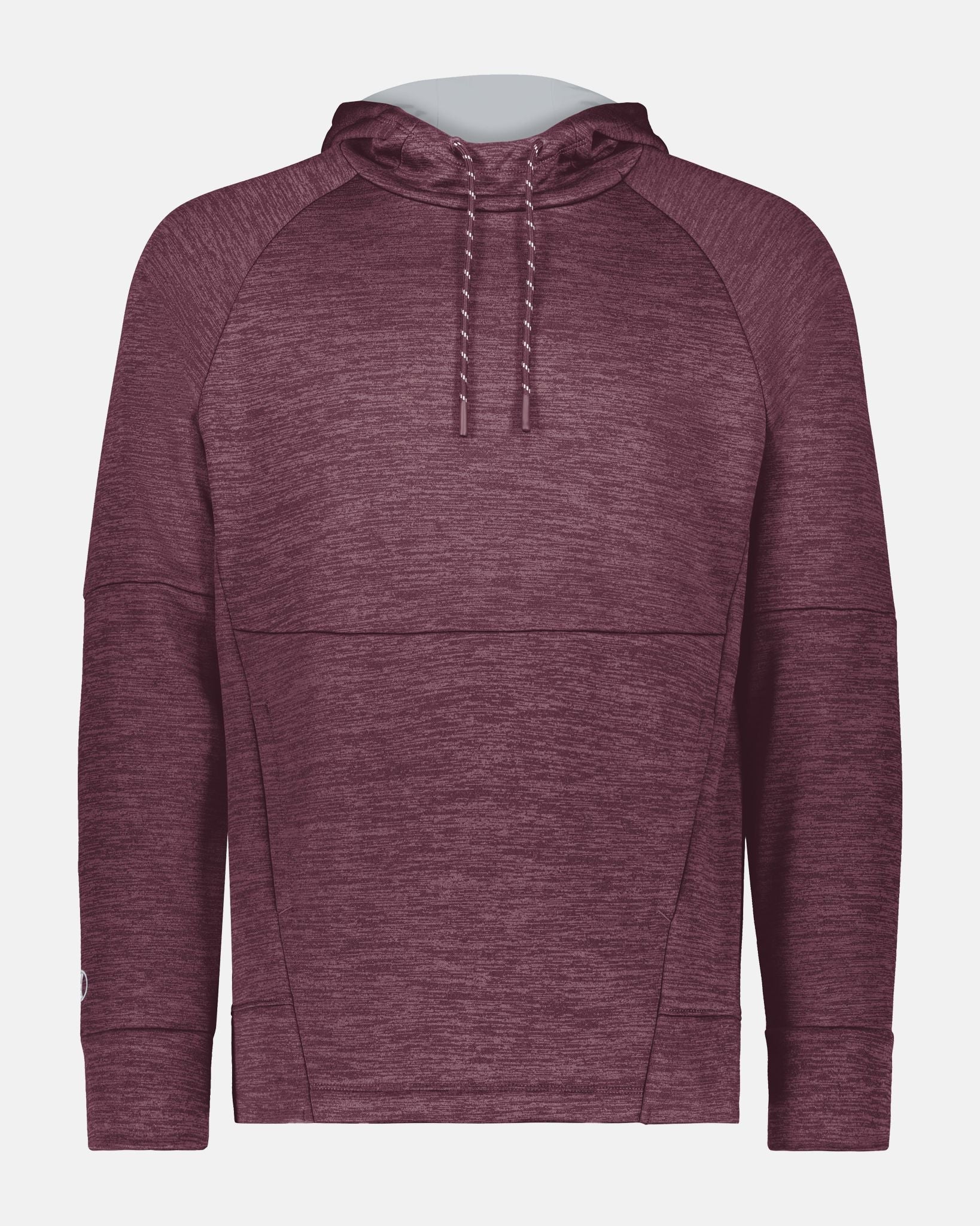 Holloway All-Pro Performance Fleece Hoodie, heather maroon-rot-DIAMOND PRIDE