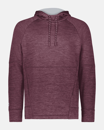 Holloway All-Pro Performance Fleece Hoodie, heather maroon-rot-DIAMOND PRIDE