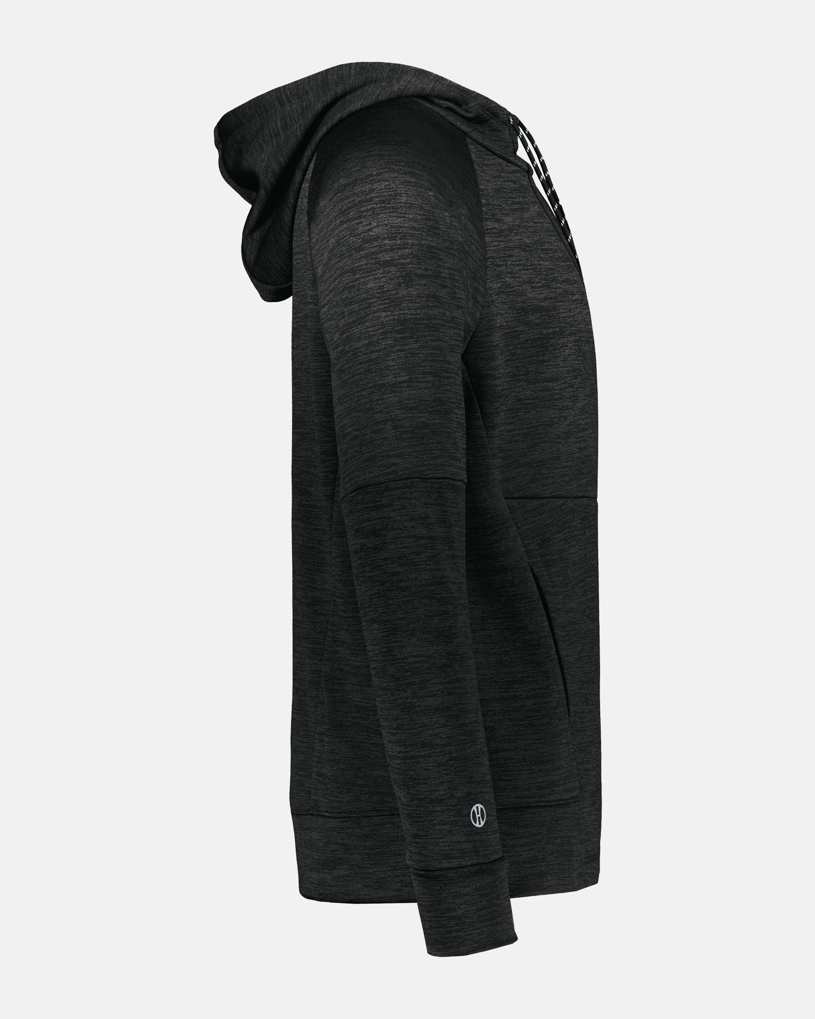 Holloway All-Pro Performance Fleece Hoodie, heather schwarz-DIAMOND PRIDE