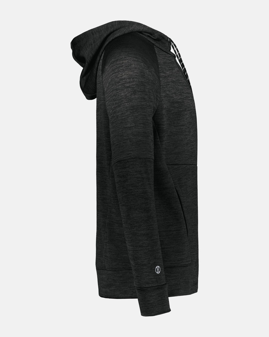 Holloway All-Pro Performance Fleece Hoodie, heather schwarz-DIAMOND PRIDE