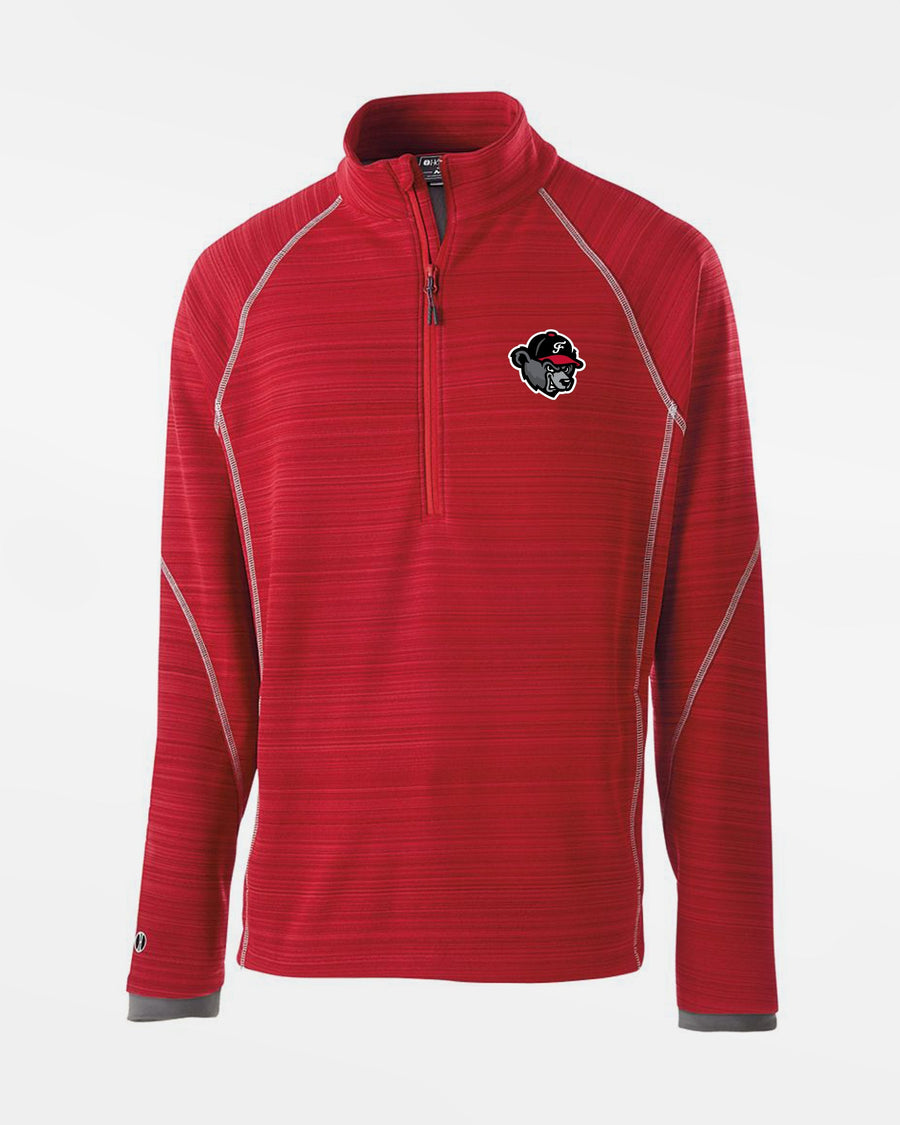 Holloway Deviate Warmup Pullover "Freising Grizzlies", Bear, rot-DIAMOND PRIDE
