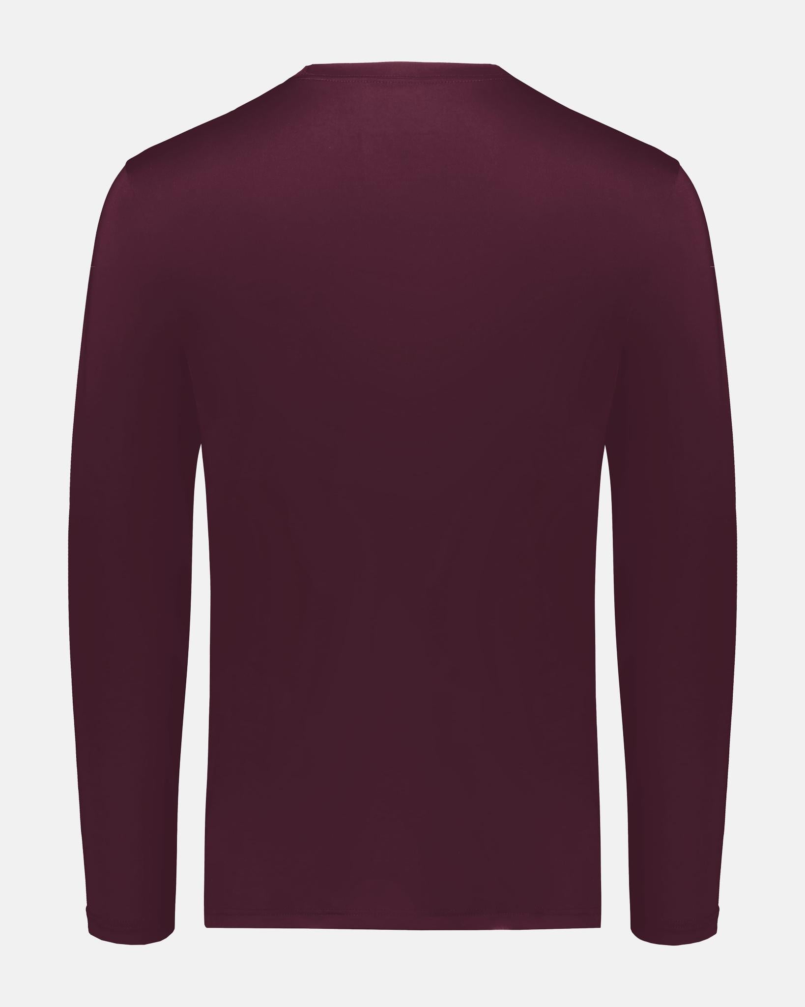 Holloway Essential Long Sleeve, maroon rot