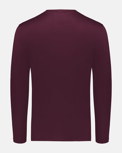 Holloway Essential Long Sleeve, maroon rot