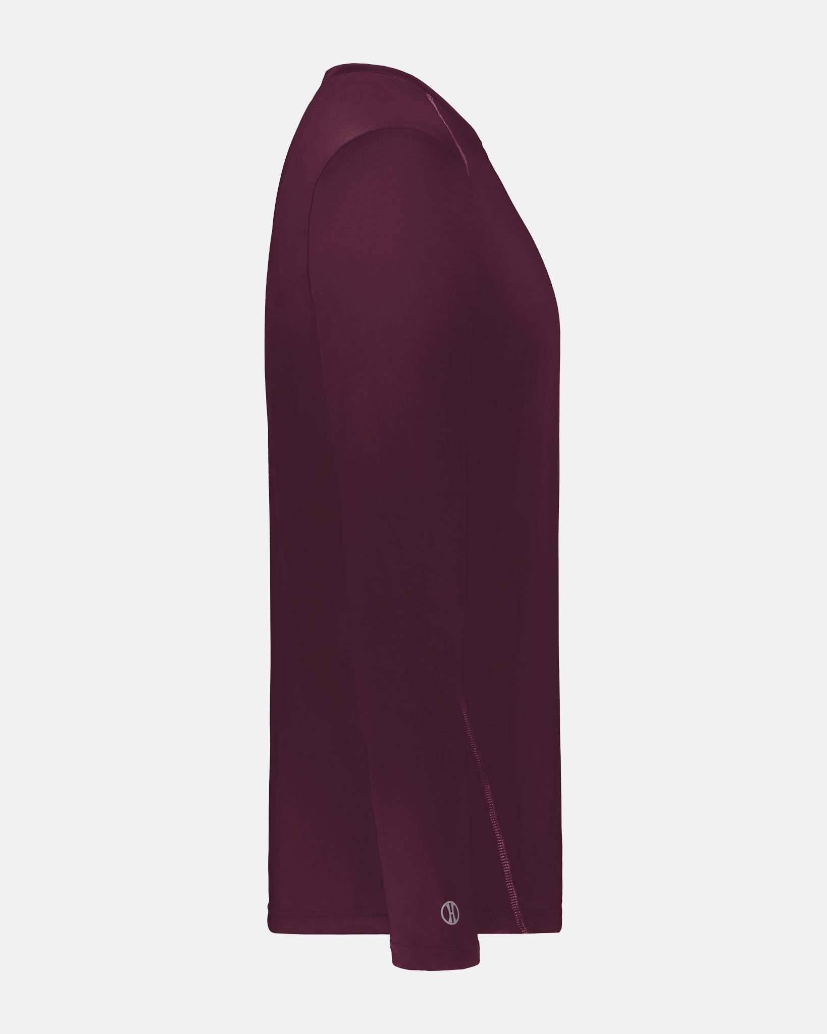 Holloway Essential Long Sleeve, maroon rot