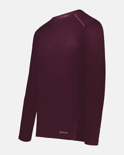 Holloway Essential Long Sleeve, maroon rot