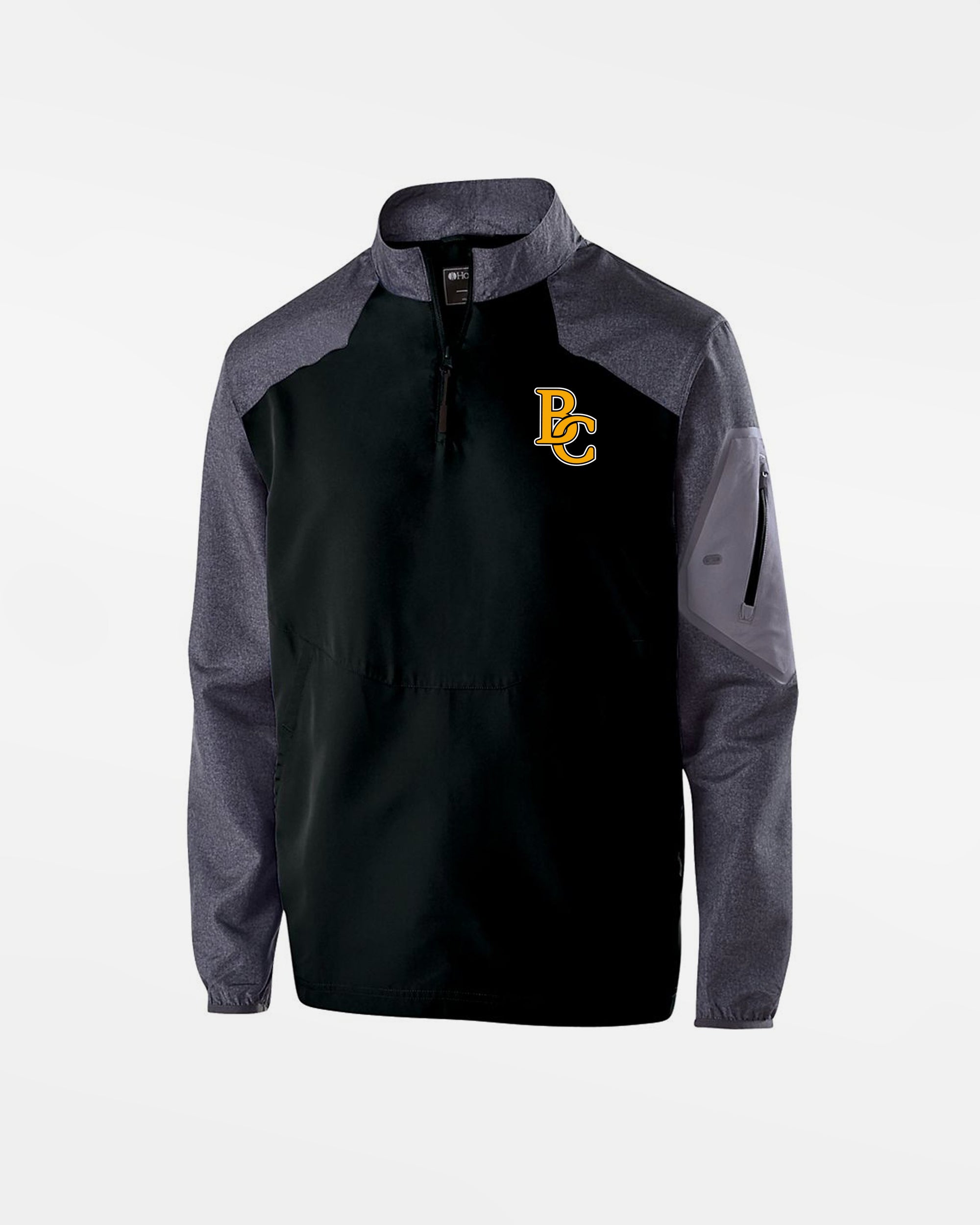Holloway Kids Raider Warmup Longsleeve Pullover "Bonn Capitals", BC, schwarz-grau-DIAMOND PRIDE