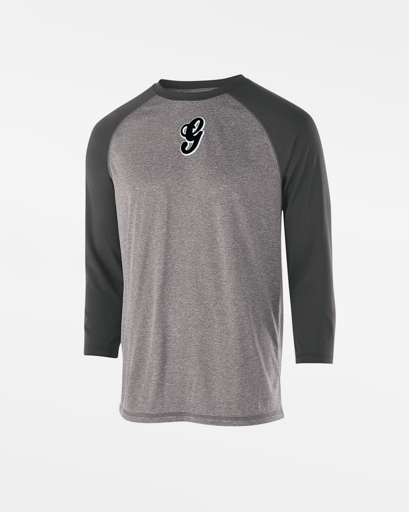 Holloway Kids Typhoon 3/4 Sleeve Functional Shirt "Niederlamitz Greens", G, dunkelgrau-DIAMOND PRIDE