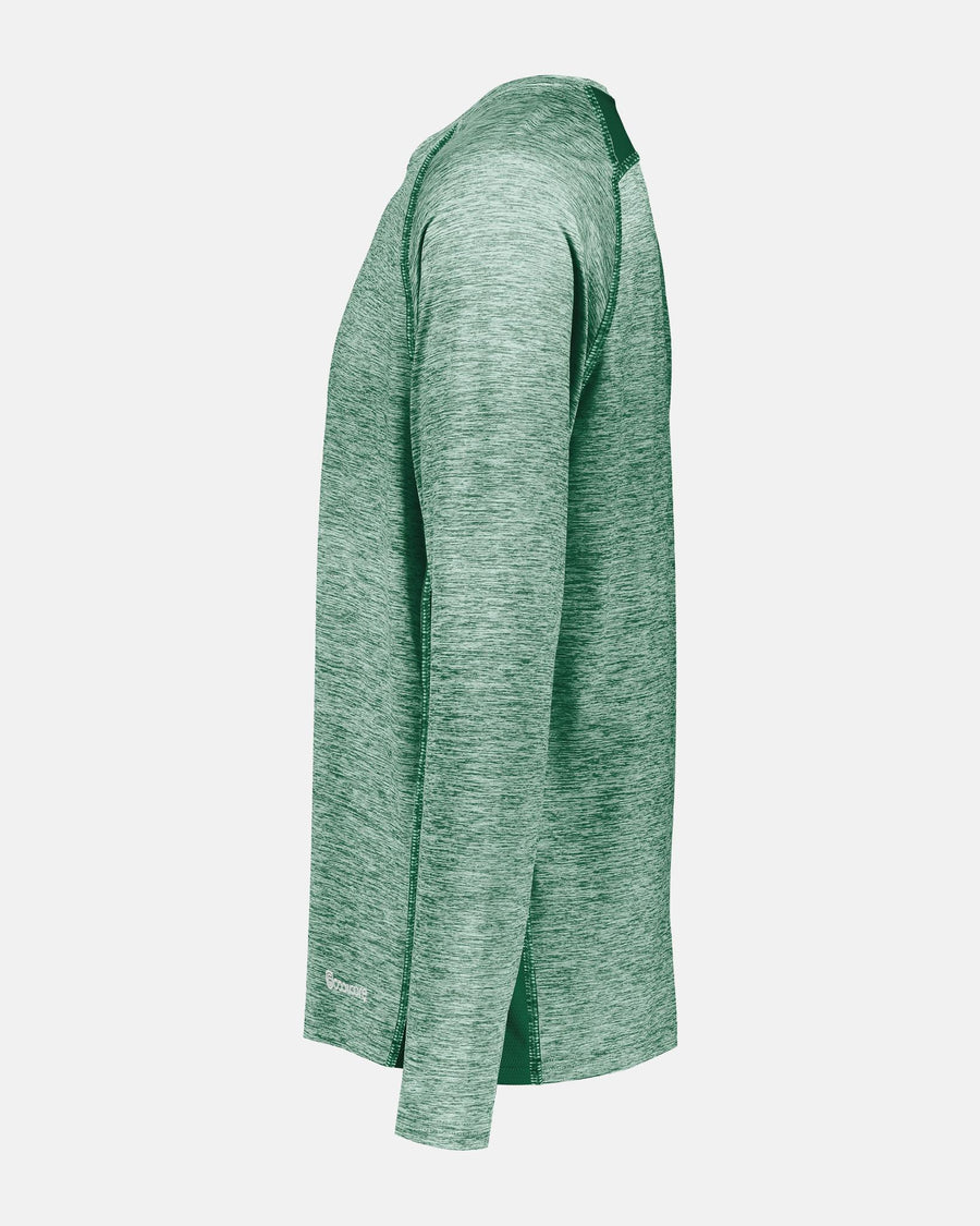 Holloway Longsleeve Coolcore® Shirt, heather dunkelgrün-DIAMOND PRIDE