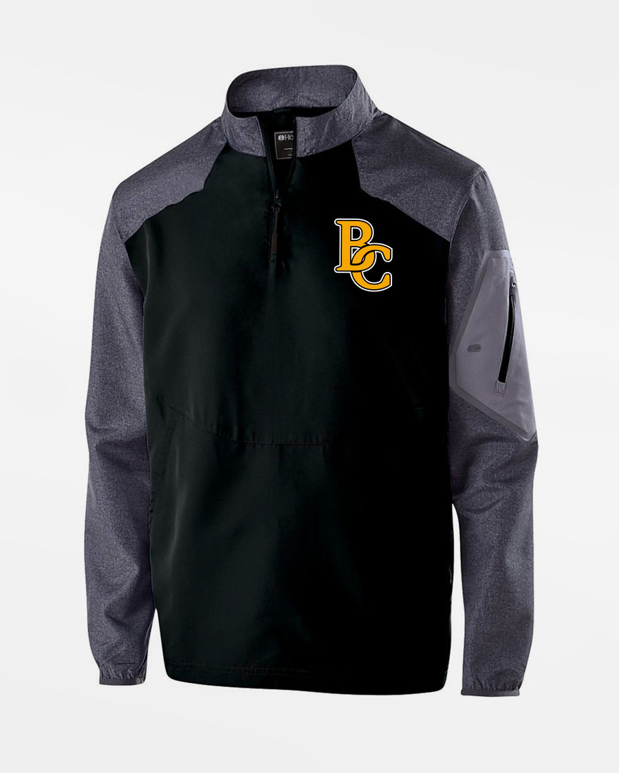 Holloway Raider Warmup Longsleeve Pullover "Bonn Capitals", BC, schwarz-grau-DIAMOND PRIDE