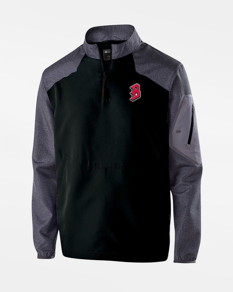 Holloway Raider Warmup Longsleeve Pullover "Bremen Dockers", B, schwarz-grau-DIAMOND PRIDE