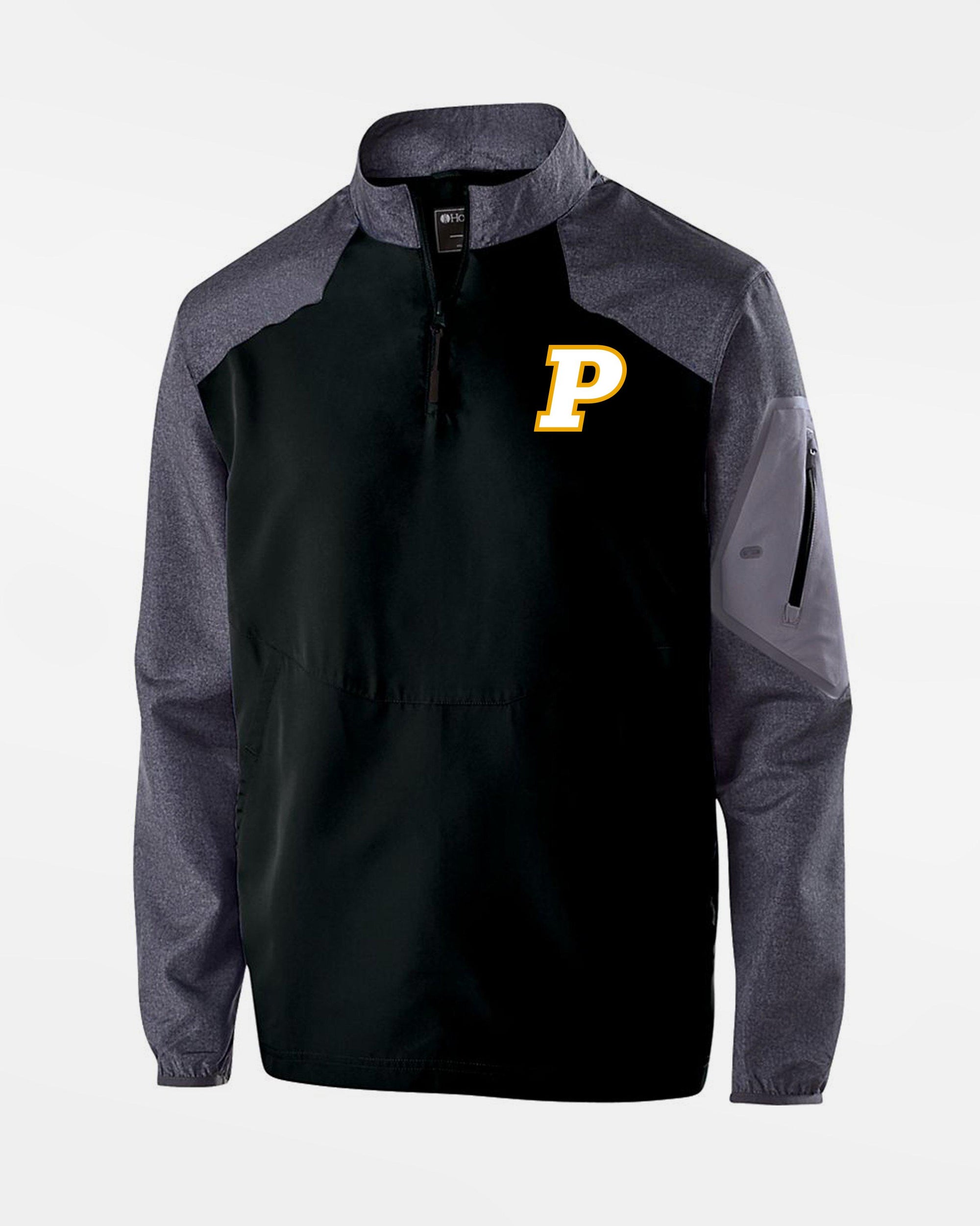 Holloway Raider Warmup Longsleeve Pullover "Pilots Rhein Main", P, schwarz-grau-DIAMOND PRIDE
