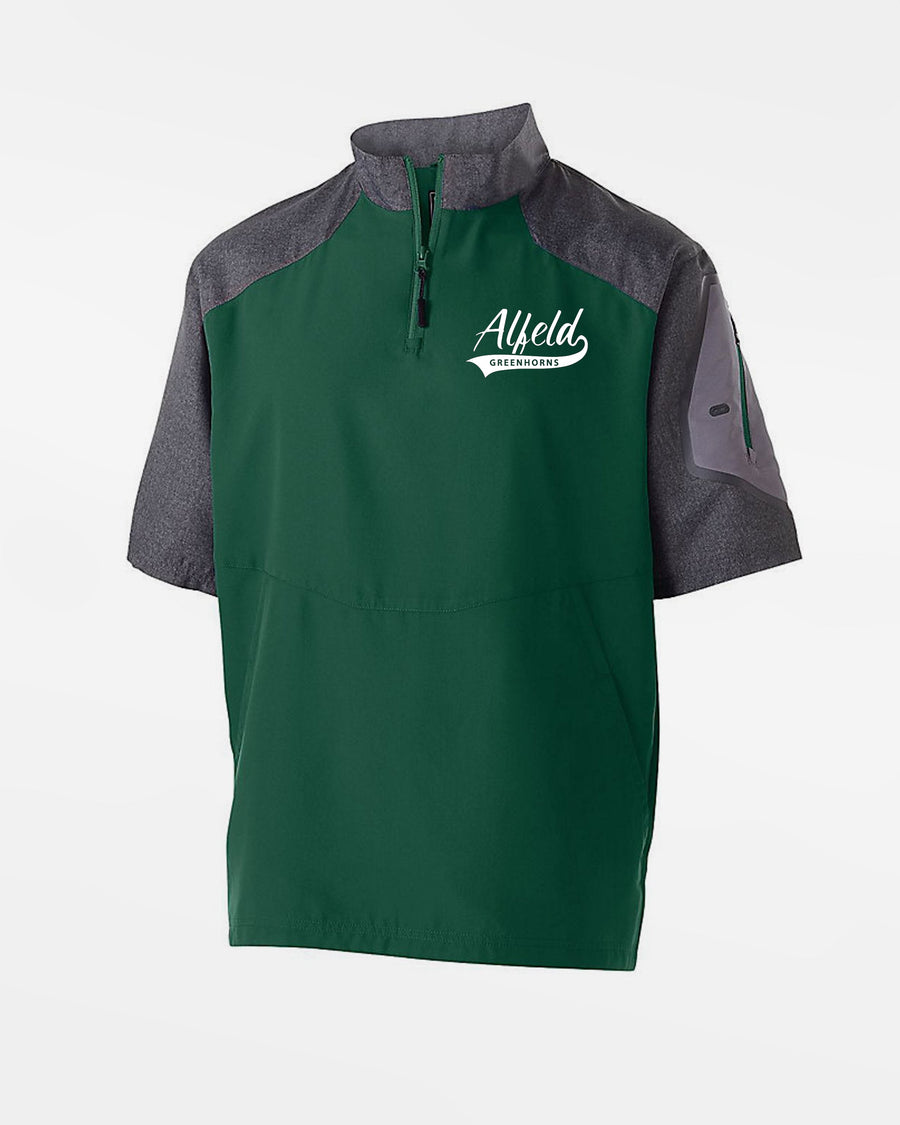 Holloway Raider Warmup Pullover "Alfeld Greenhorns", Primary Logo, dunkelgrün-grau-DIAMOND PRIDE