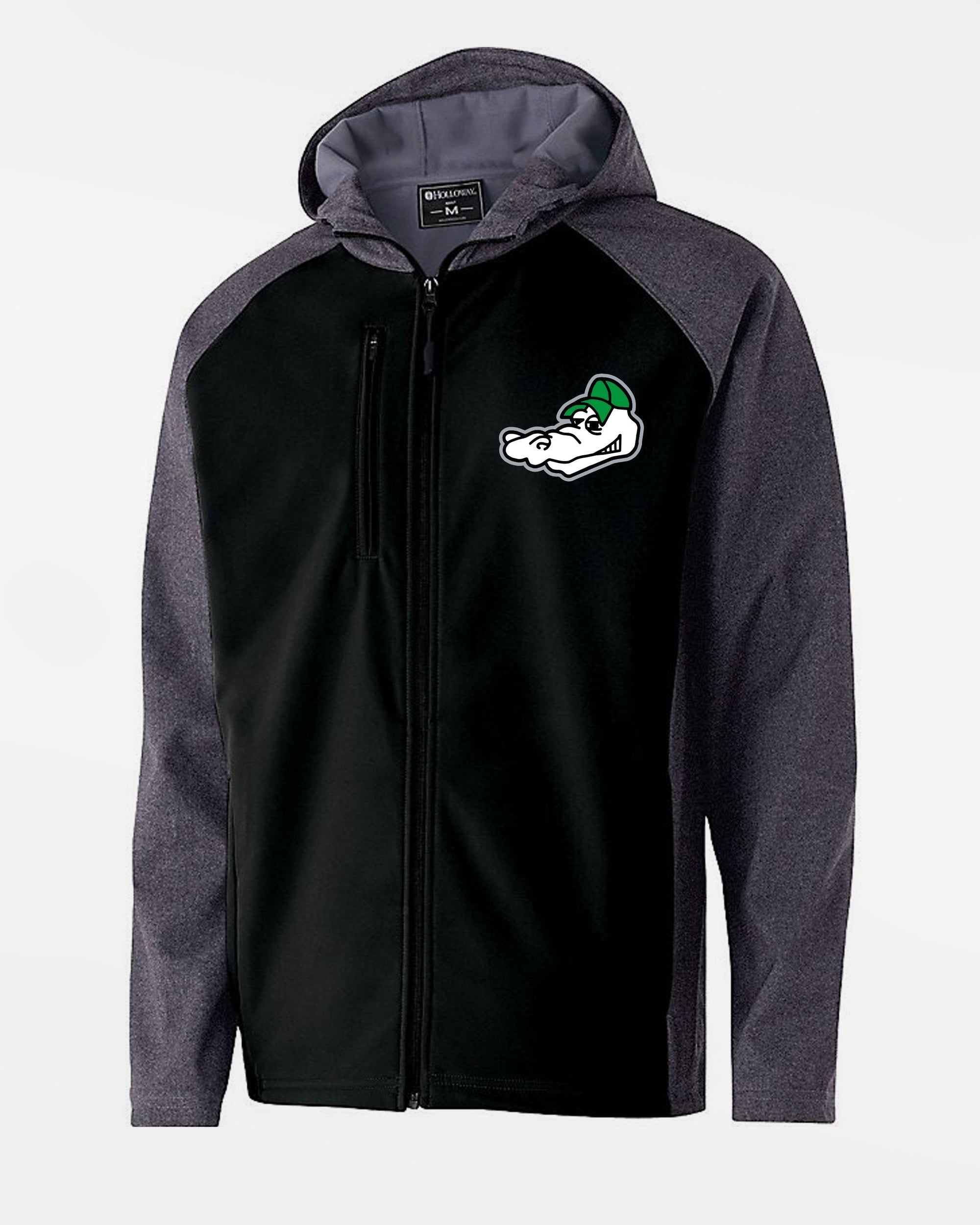 Holloway Raider Warmup Softshell Jacket "Augsburg Gators", Head, schwarz-grau-DIAMOND PRIDE