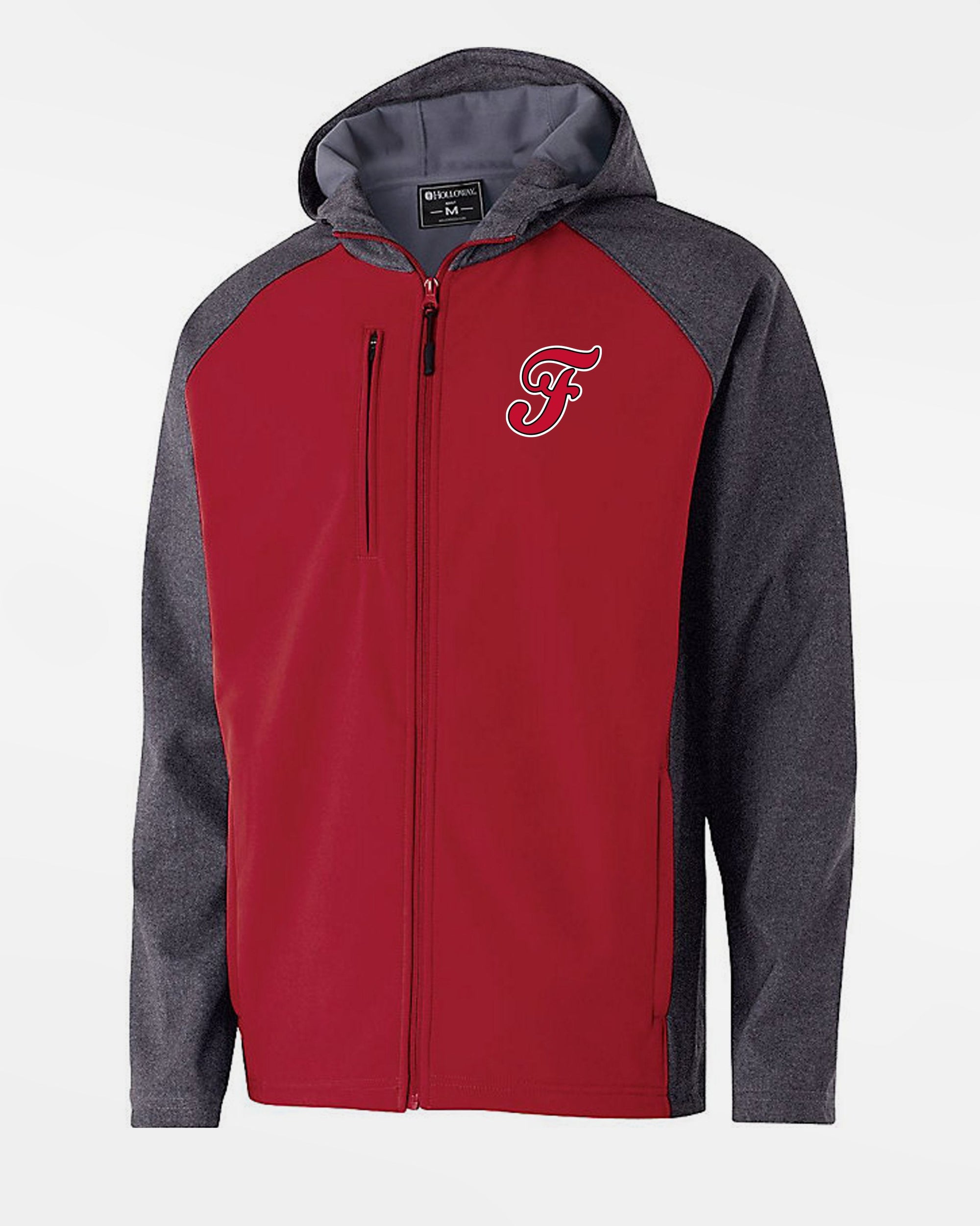 Holloway Raider Warmup Softshell Jacket "Frankfurt Eagles", F, rot-grau-DIAMOND PRIDE