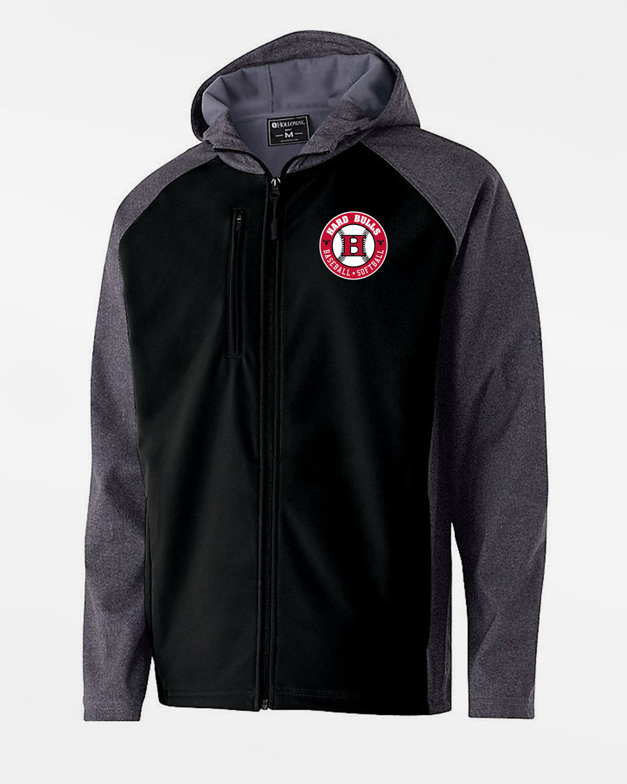 Holloway Raider Warmup Softshell Jacket "Hard Bulls", Crest, schwarz-grau-DIAMOND PRIDE