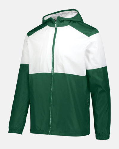 Holloway SeriesX Hooded Jacket, dunkelgrün-weiss-DIAMOND PRIDE