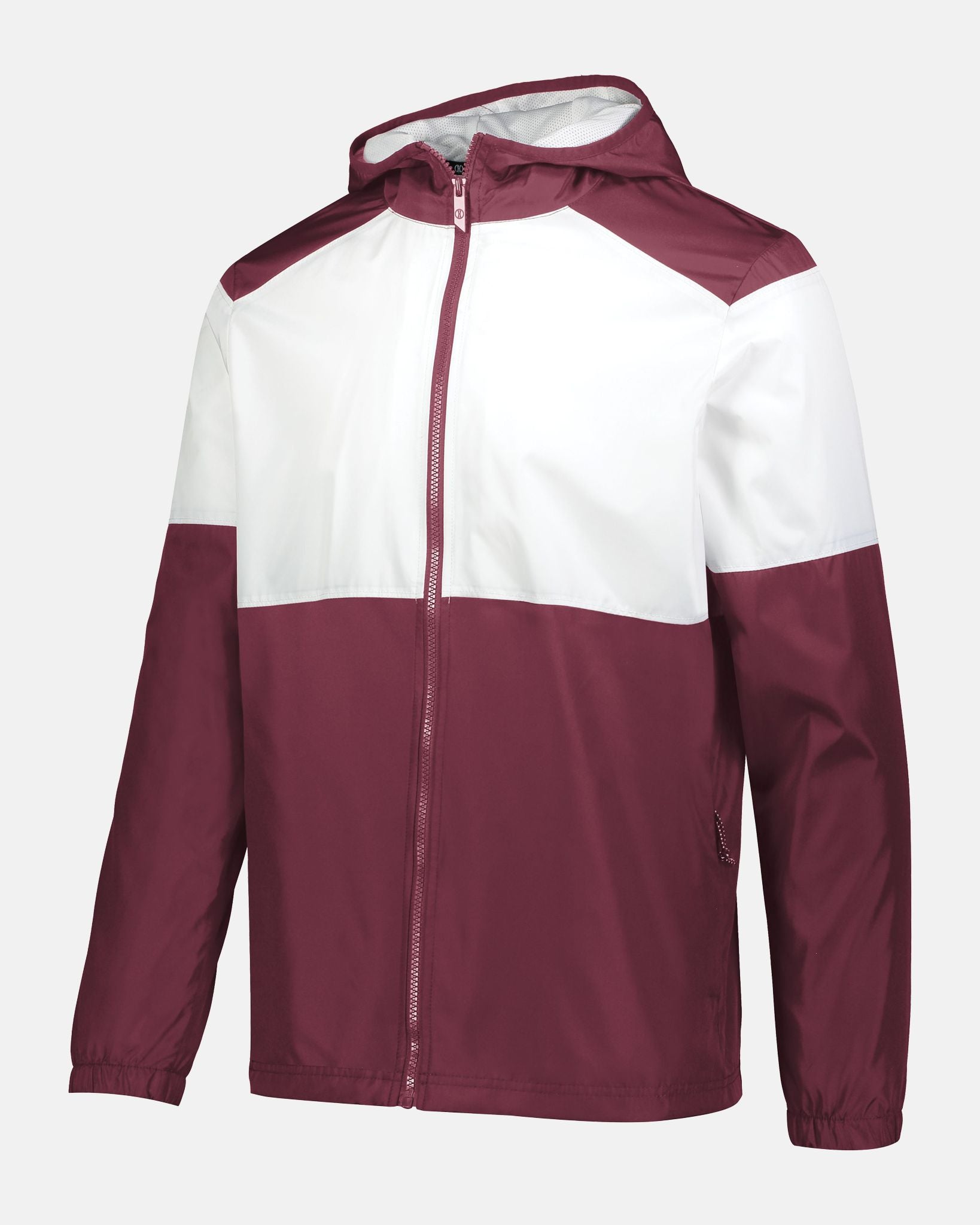 Holloway SeriesX Hooded Jacket, maroon rot-weiss-DIAMOND PRIDE