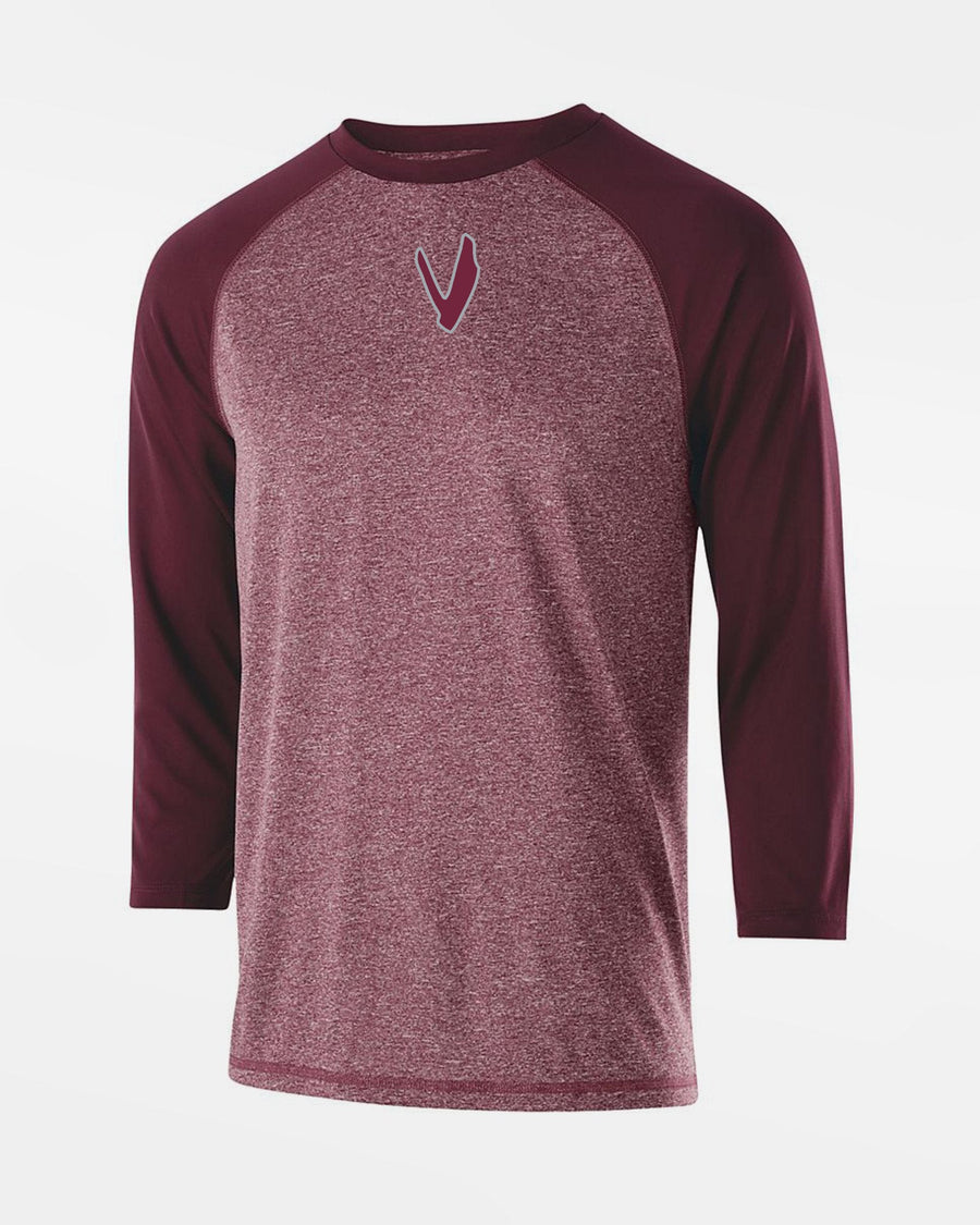Holloway Typhoon 3/4 Sleeve Functional Shirt "Wesseling Vermins", maroon-rot-DIAMOND PRIDE