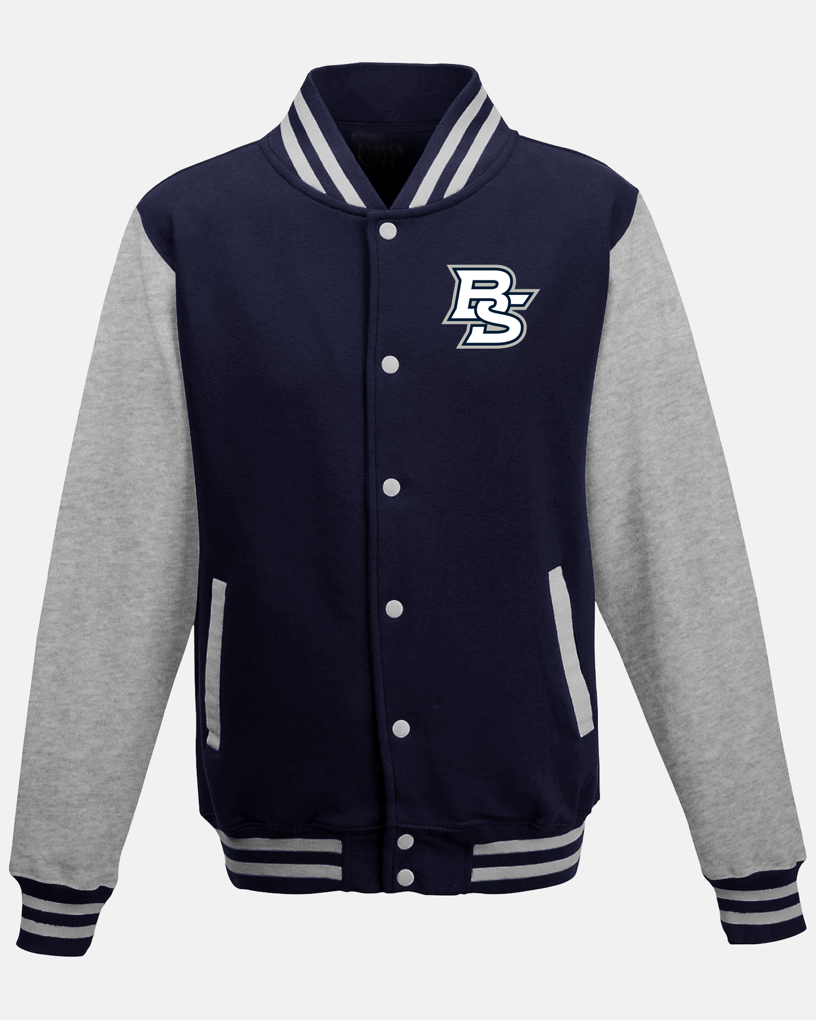 Diamond Pride Varsity College Jacke "Braunschweig 89ers", BS & 89ers, navy blau - heather grau
