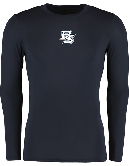 Diamond Pride Basic Compression Longsleeve Shirt "Braunschweig 89ers", BS, navy blau