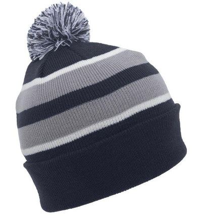 Pacific PomPom-Beanie "Kiel Seahawks", K, navy blau-weiss-grau-DIAMOND PRIDE