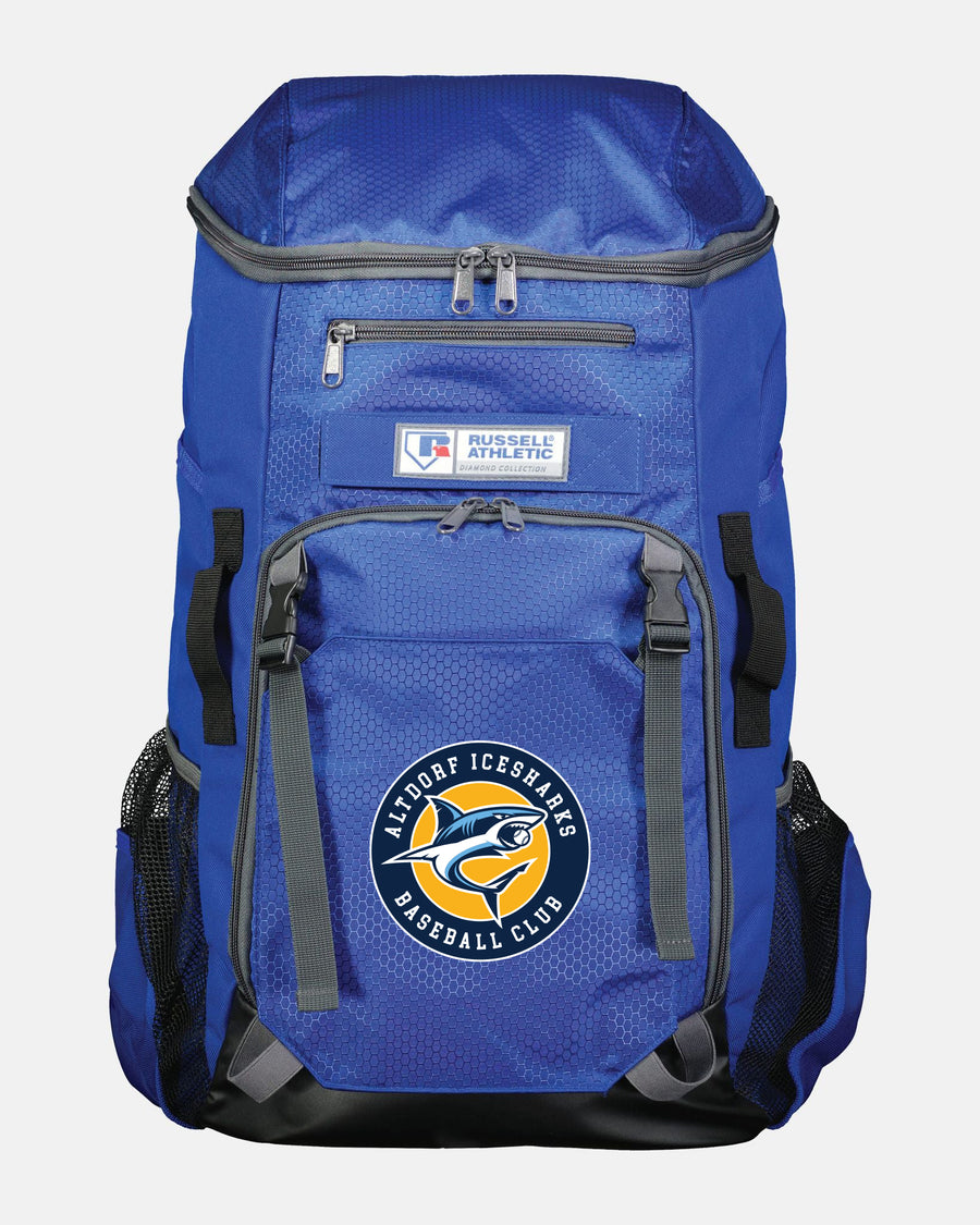 Russell Athletic Baseball Rucksack "Altdorf Icesharks", Crest, royal blau-DIAMOND PRIDE