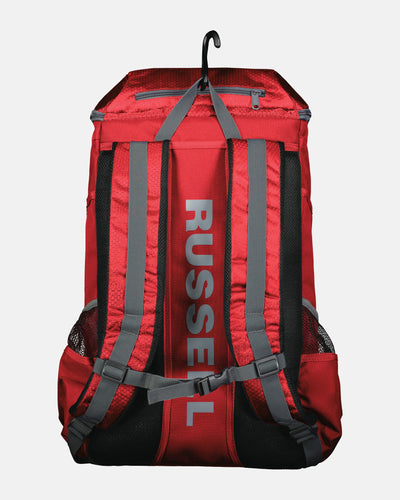 Russell Athletic Baseball Rucksack "Altdorf Raptors", Dino, rot-DIAMOND PRIDE