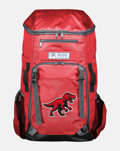 Russell Athletic Baseball Rucksack "Altdorf Raptors", Dino, rot-DIAMOND PRIDE