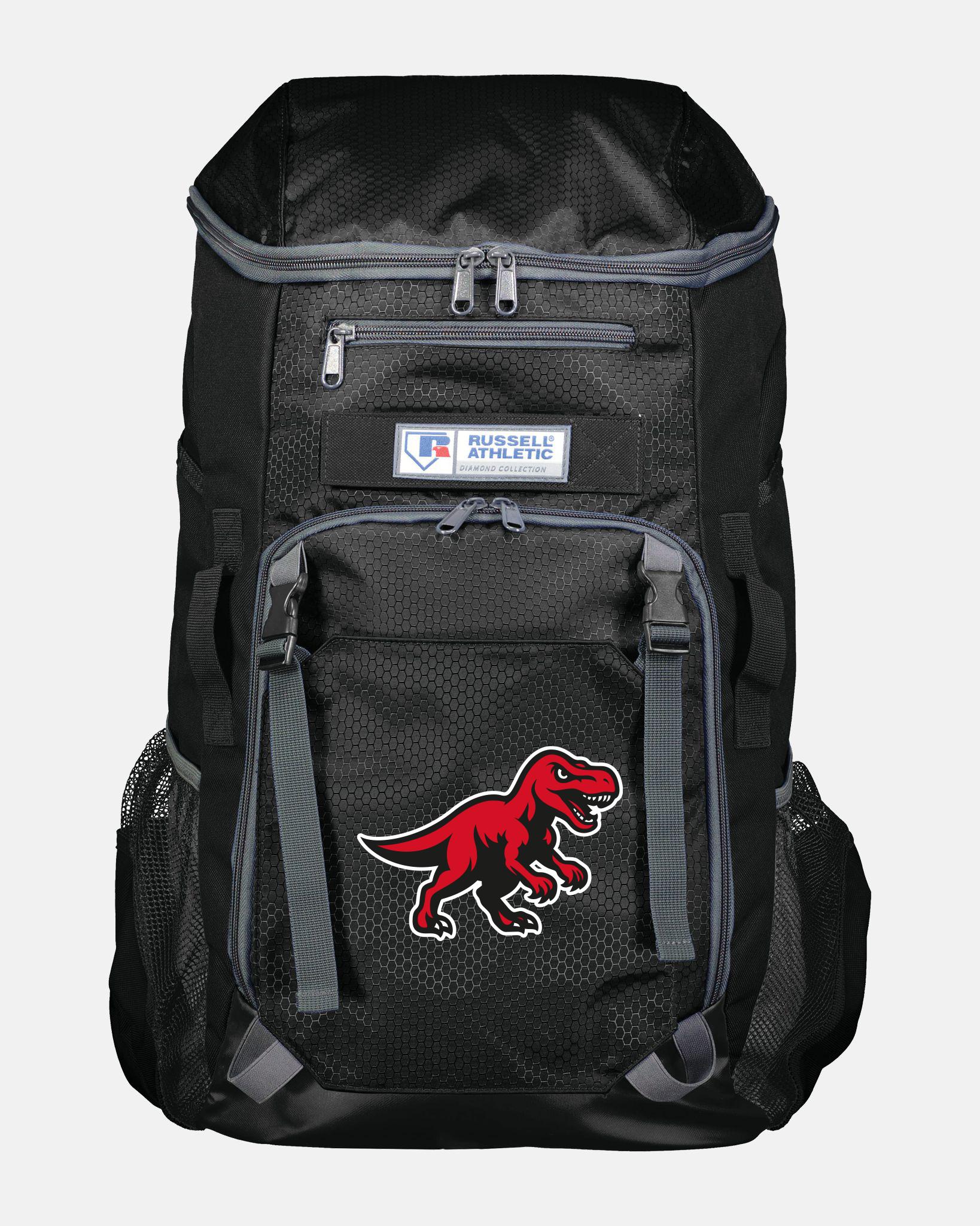 Russell Athletic Baseball Rucksack "Altdorf Raptors", Dino, schwarz-DIAMOND PRIDE