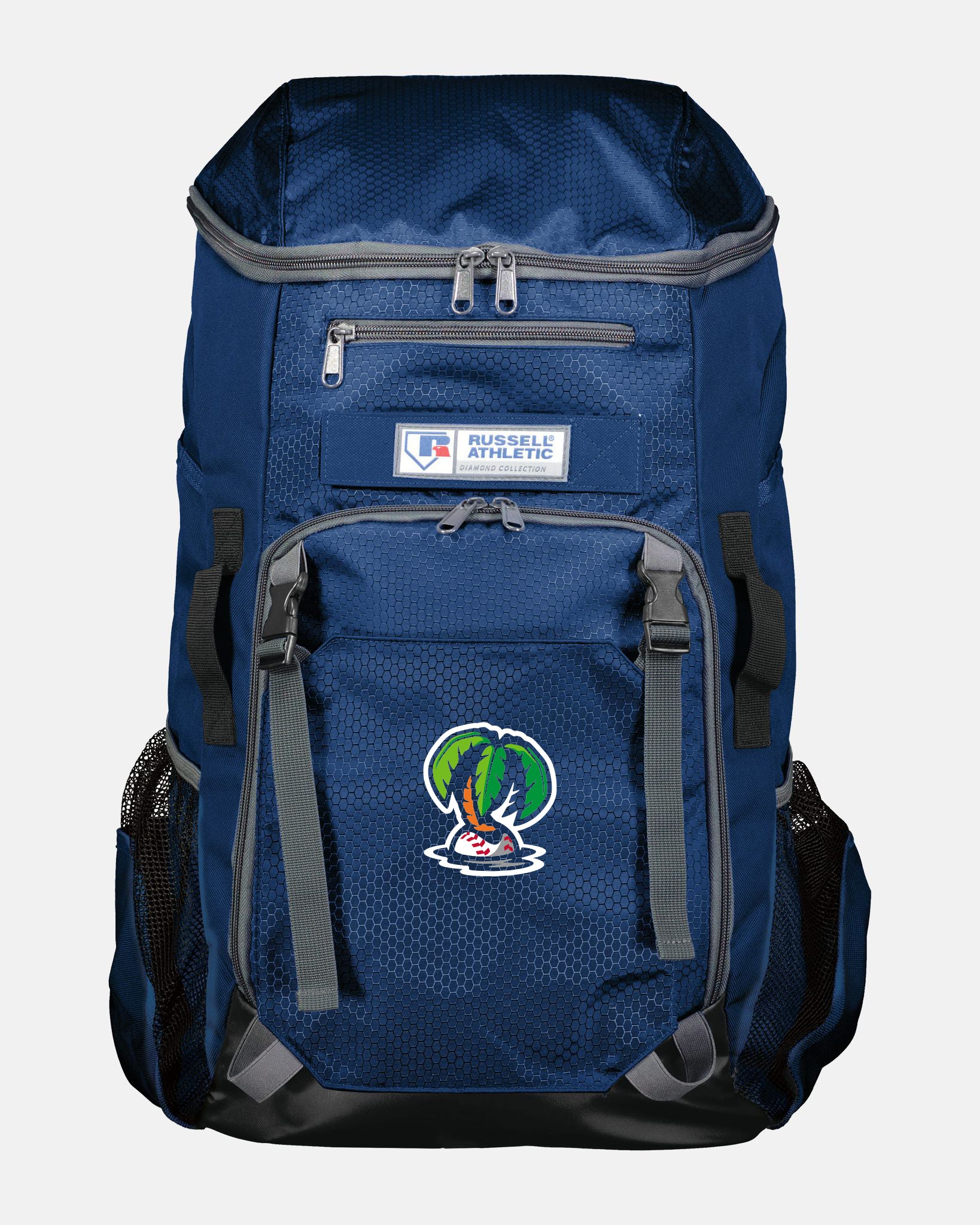 Russell Athletic Baseball Rucksack "Munich Caribes", Palme, navy blau-DIAMOND PRIDE