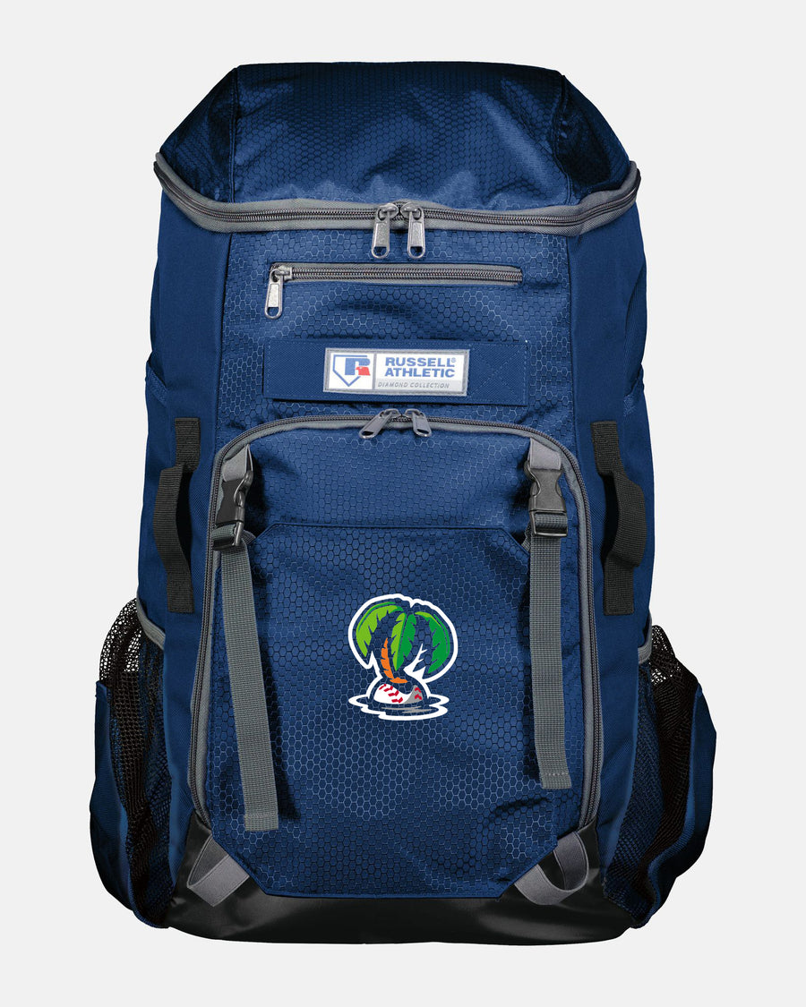 Russell Athletic Baseball Rucksack "Munich Caribes", Palme, navy blau-DIAMOND PRIDE
