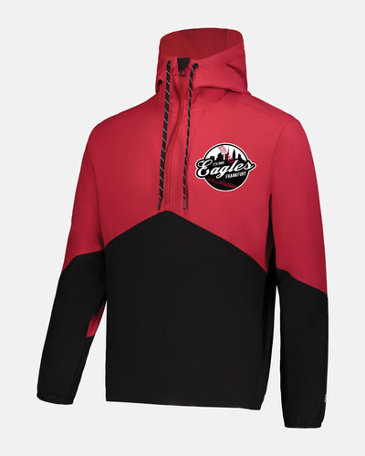 Russell Athletic Legend Hooded Pullover "Frankfurt Eagles", Crest, schwarz-rot-DIAMOND PRIDE