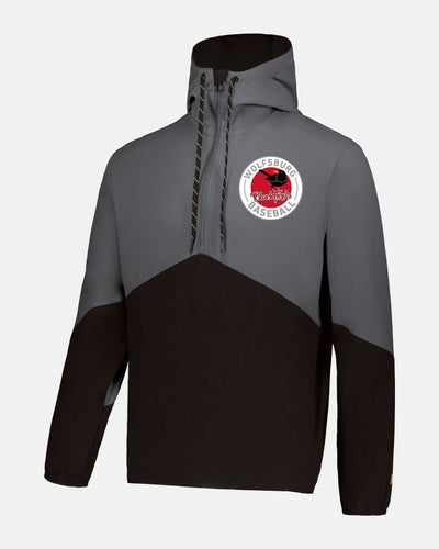 Russell Athletic Legend Hooded Pullover "Wolfsburg Blackbirds", Crest, schwarz-dunkelgrau-DIAMOND PRIDE