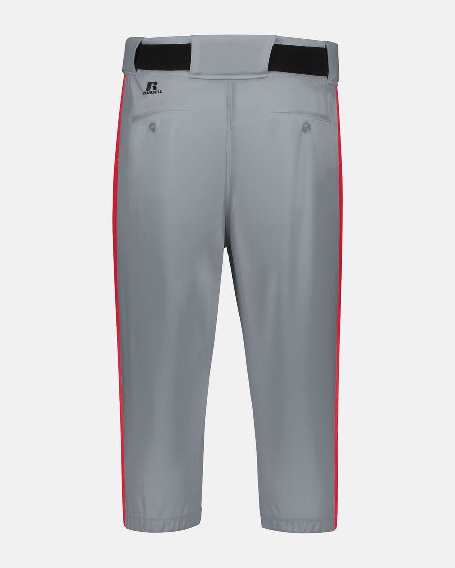 Russell Athletic Piped Diamond Series Baseball Knicker, Grau/Rot-DIAMOND PRIDE