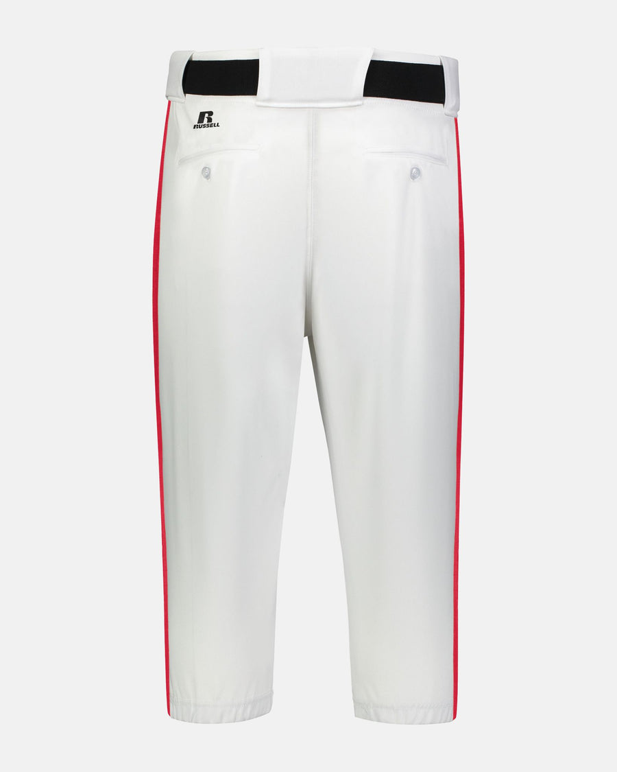 Russell Athletic Piped Diamond Series Baseball Knicker, Weiss/Rot-DIAMOND PRIDE