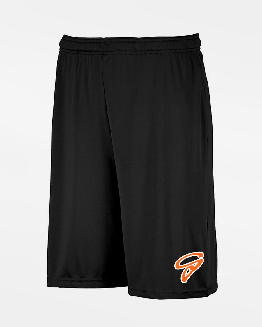Russell Athletic Stretch-Performance Short mit Taschen "Gröbenzell Bandits", G, schwarz-DIAMOND PRIDE
