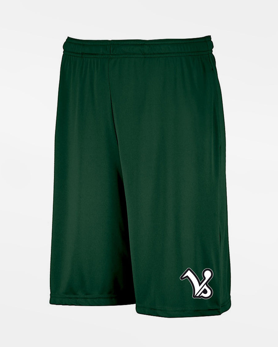 Russell Athletic Stretch-Performance Short mit Taschen "Kufstein Vikings", VS, dunkelgrün-DIAMOND PRIDE