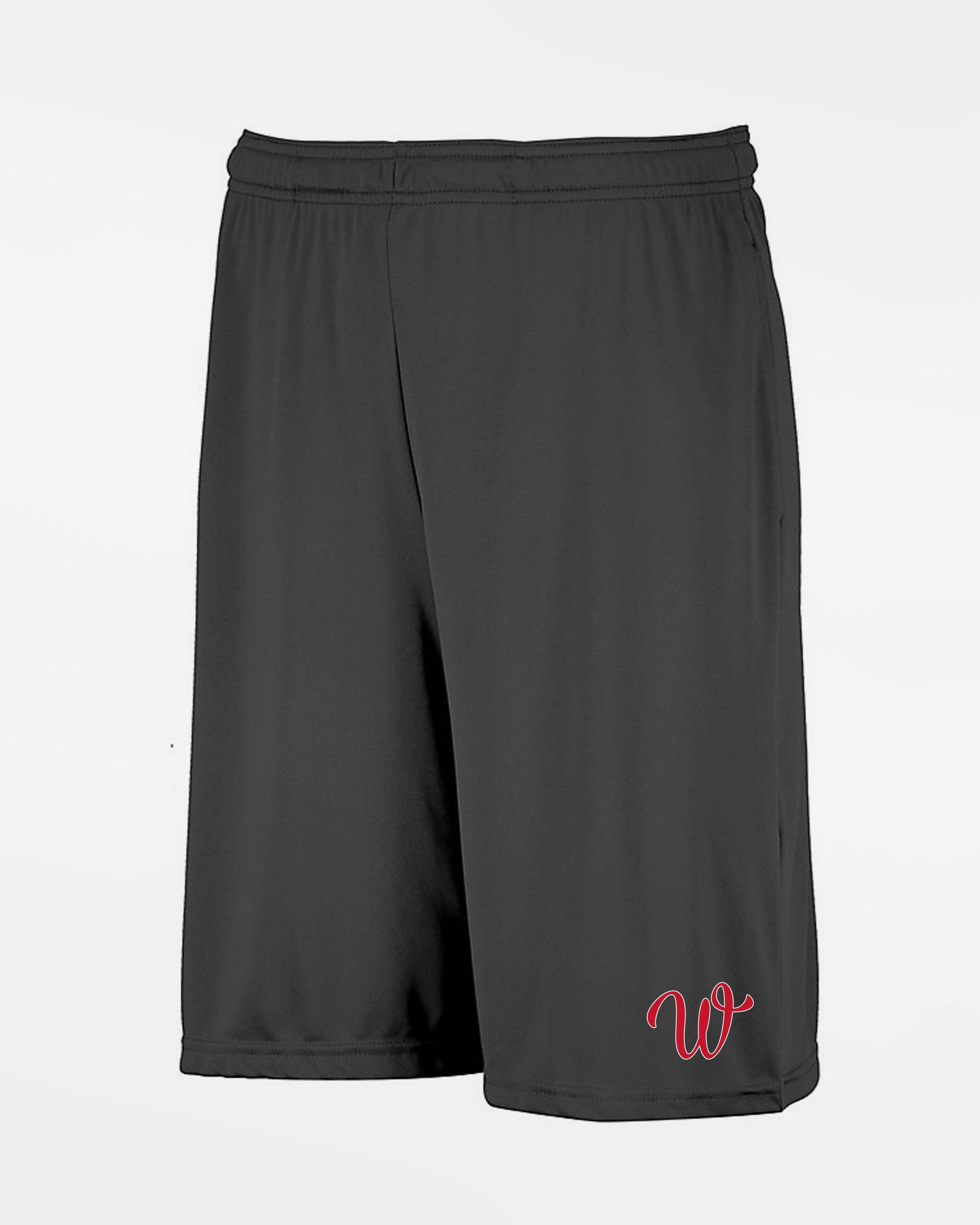 Russell Athletic Stretch-Performance Short mit Taschen "Wolfsburg Blackbirds", W, dunkelgrau-DIAMOND PRIDE