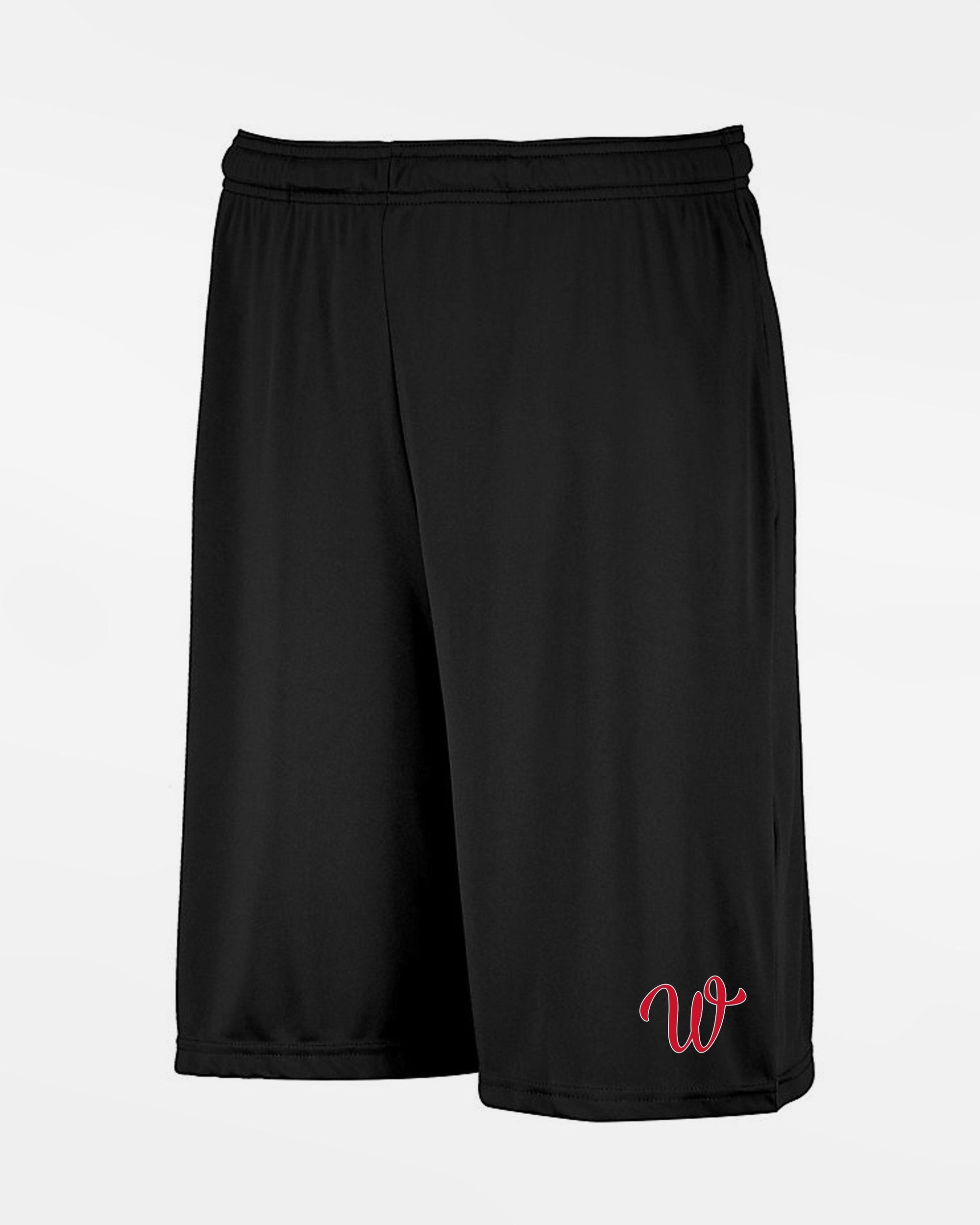 Russell Athletic Stretch-Performance Short mit Taschen "Wolfsburg Blackbirds", W, schwarz-DIAMOND PRIDE