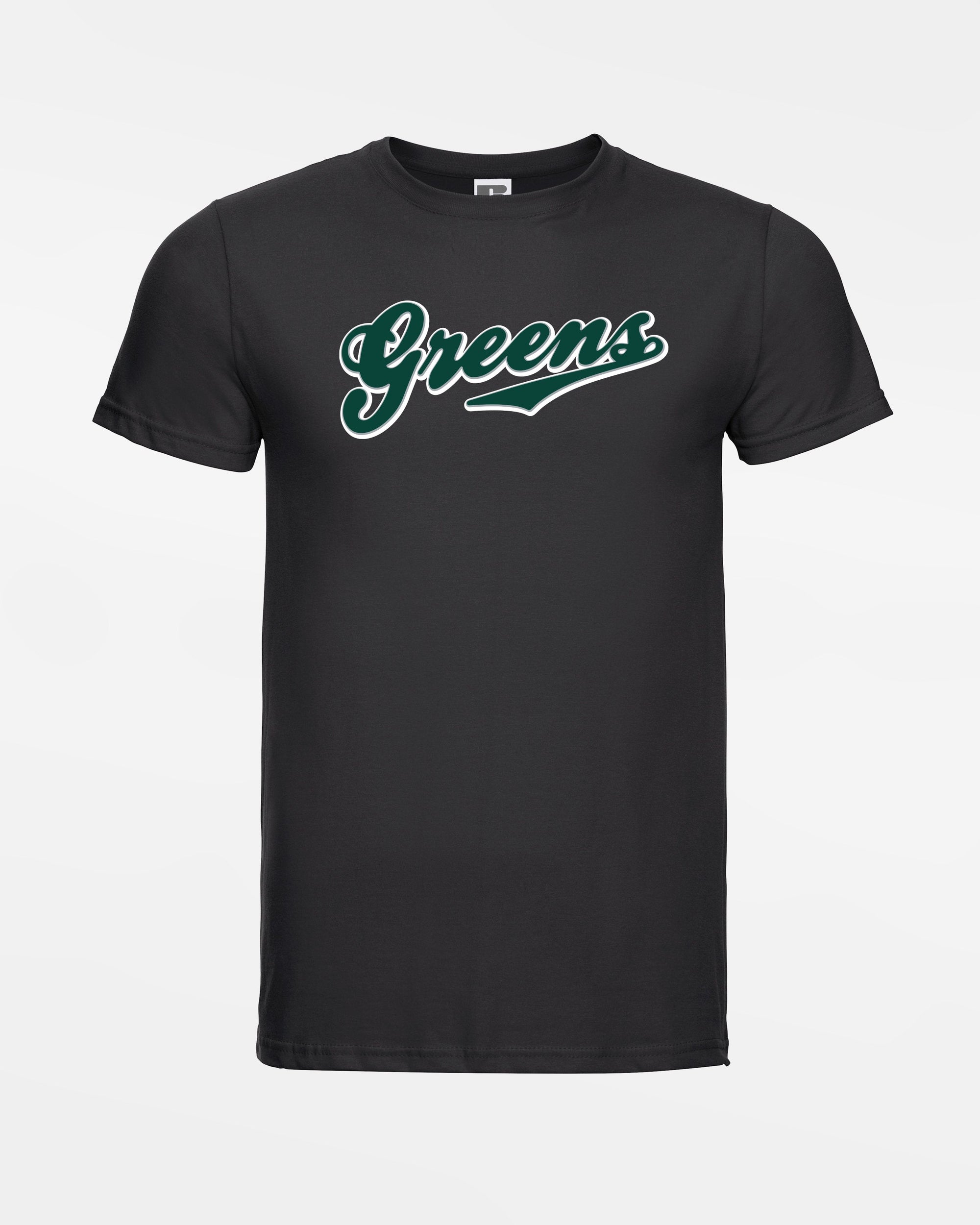 Russell Basic T-Shirt "Niederlamitz Greens", Logo, schwarz-DIAMOND PRIDE