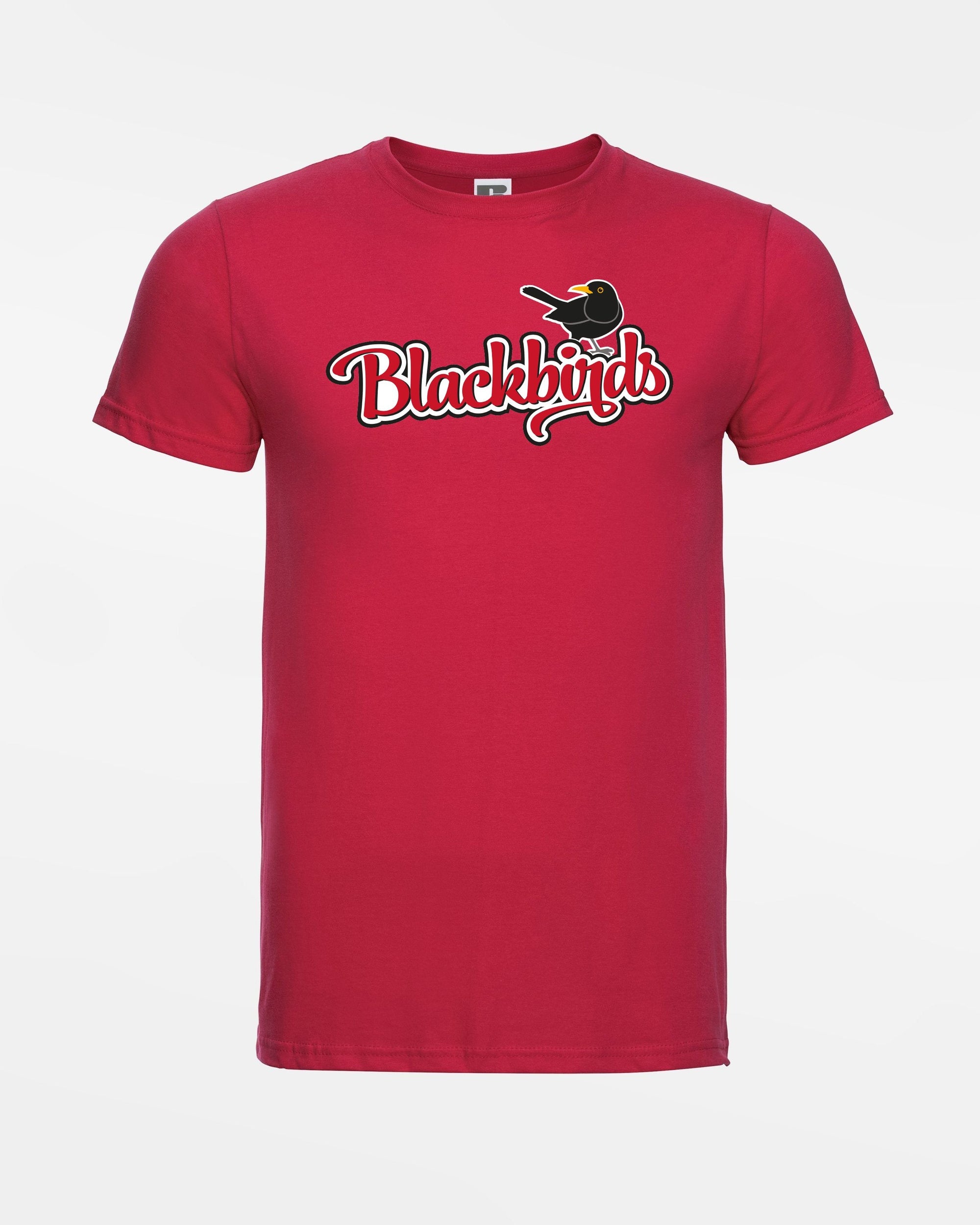 Russell Basic T-Shirt "Wolfsburg Blackbirds", Bird, rot-DIAMOND PRIDE