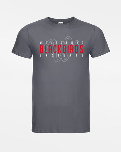 Russell Basic T-Shirt "Wolfsburg Blackbirds", W & Blackbirds, dunkelgrau-DIAMOND PRIDE