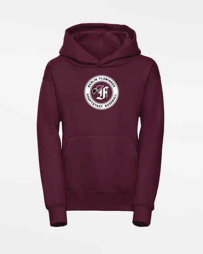 Russell Kids Basic Hoodie "Berlin Flamingos", Crest Baseball, burgundy-DIAMOND PRIDE