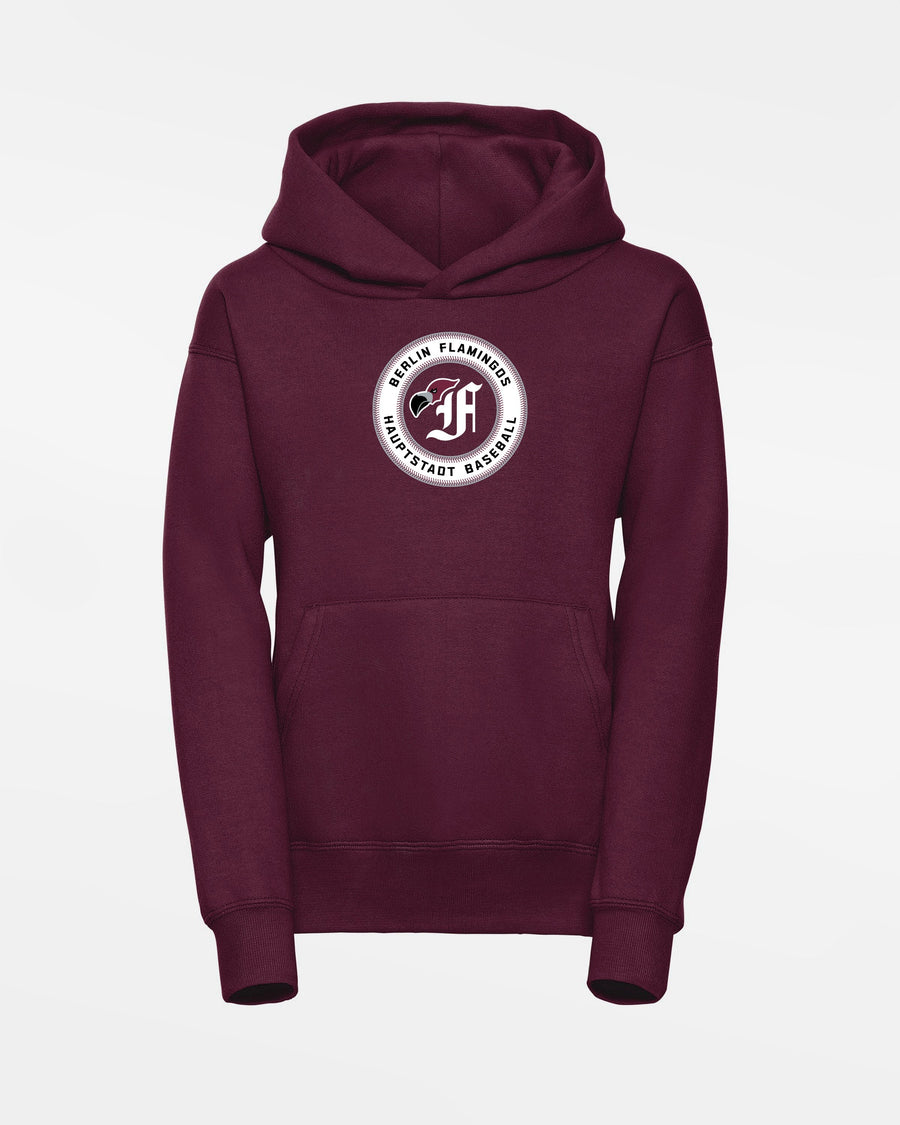 Russell Kids Basic Hoodie "Berlin Flamingos", Crest Baseball, burgundy-DIAMOND PRIDE