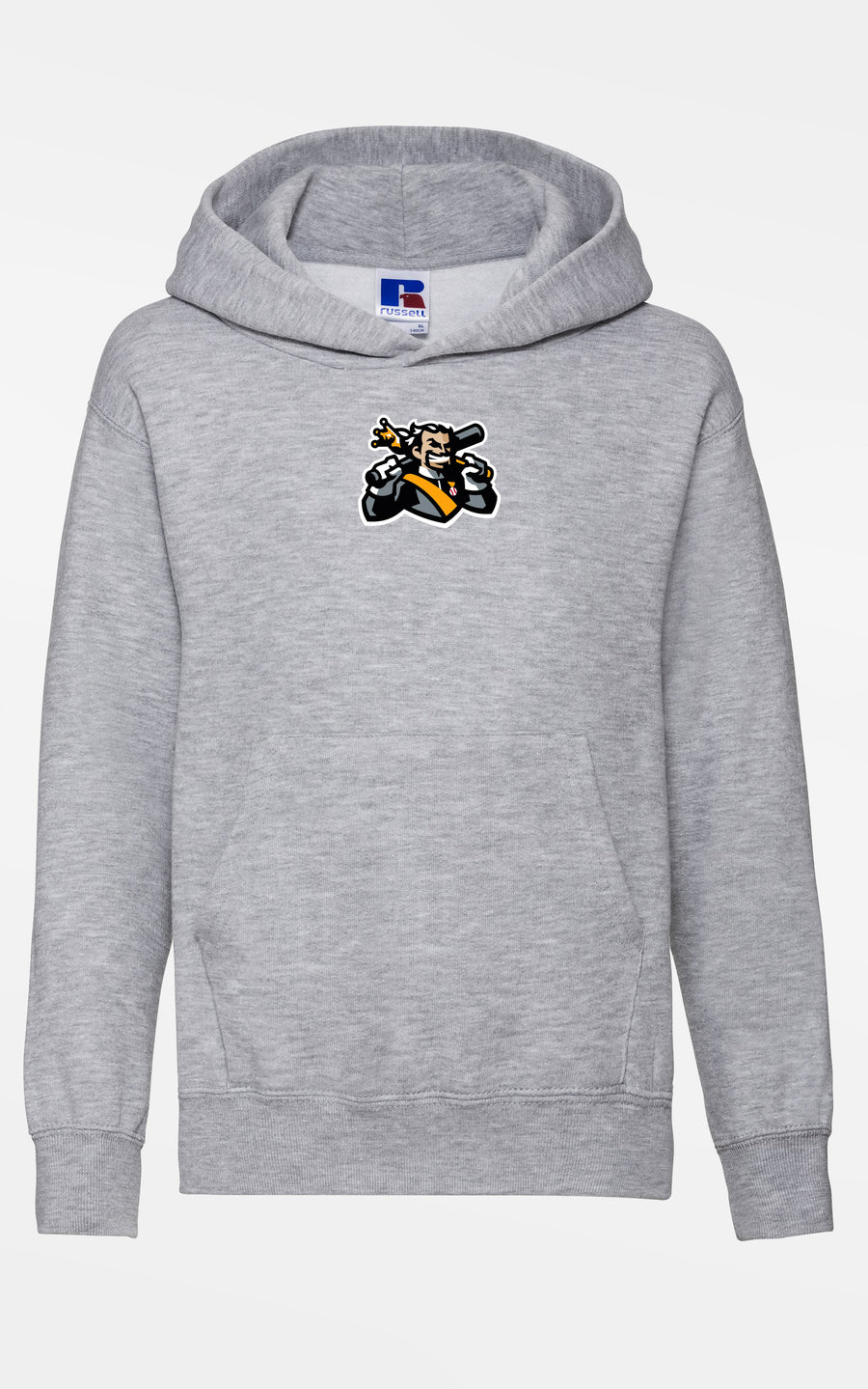 Russell Kids Basic Hoodie "Füssen Royal Bavarians", King, heather grau-DIAMOND PRIDE